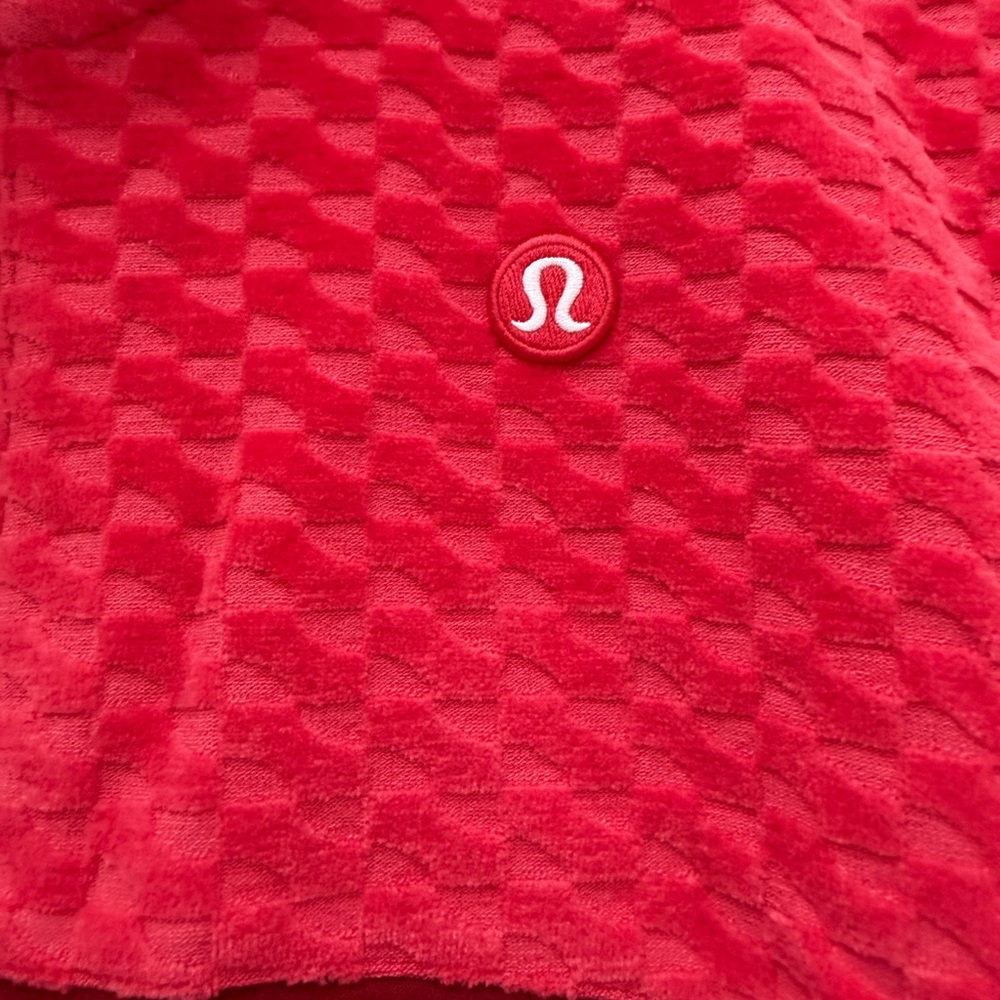 lululemon athletica Court Rival Velvet Tennis Jacket, NWT, red XS - Picture 3 of 5